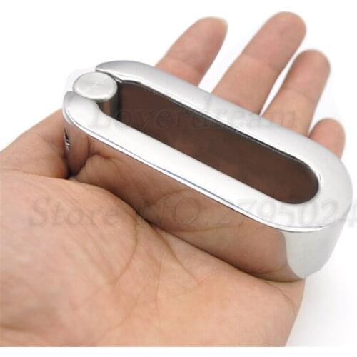 Stainless Steel Cock Ring Male Chastity Device Penis Scrotum Pendant Ball Stretcher Elongated Restraint Adult Sex Toys For Men