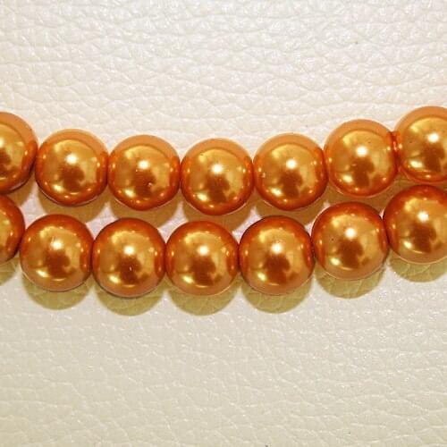 6mm Orange Approx 2170pcs/lot Round Ball Loose Glass Pearl Spacer Bead For Jewelry Making DH-BBD011-15