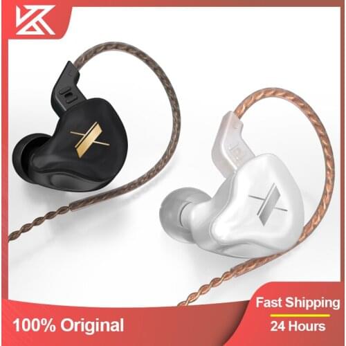 Kz edx 1dd dinâmico no ouvido fone de alta fidelidade dj monitor fones de ouvido esporte com cancelamento de ruído fone de ouvid