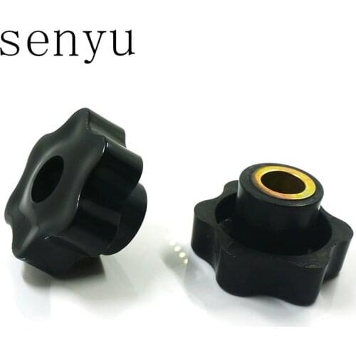 LUCHANG M5 32# Plum Hand Tighten Nuts Handle Female Thread Star Mechanical Black Thumb Lock Nut Clamping Knob
