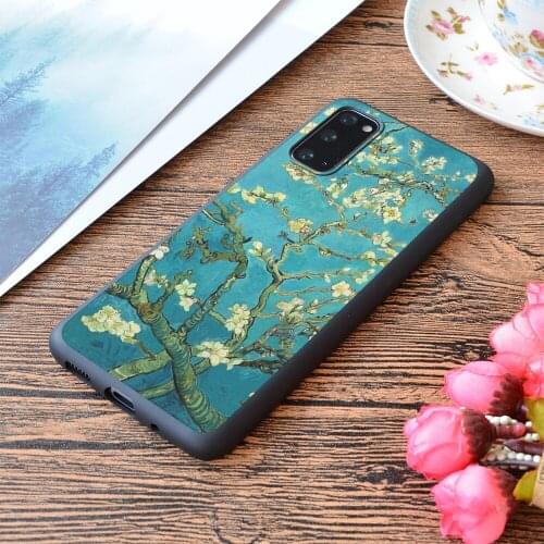 For Samsung Galaxy Vincent Van Gogh Blossoming Almond Tree Print Soft Matt Phone Case