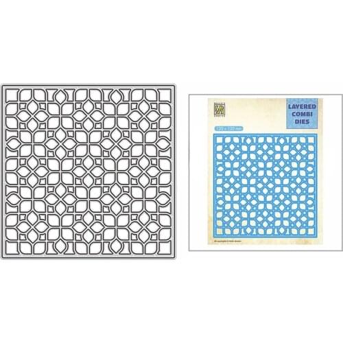 2021 New Layered Combined Detailed Window Metal Cutting Dies for DIY Scrapbooking and Card Making Paper Craft Embossing No Stamp