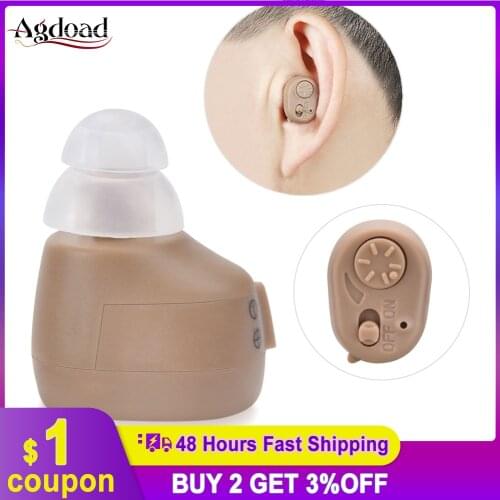 Portable Mini Hearing Aid For the elderly Deaf Sound Amplifier In the Ear Tone Volume Adjustable Hearing Aids Ear Care
