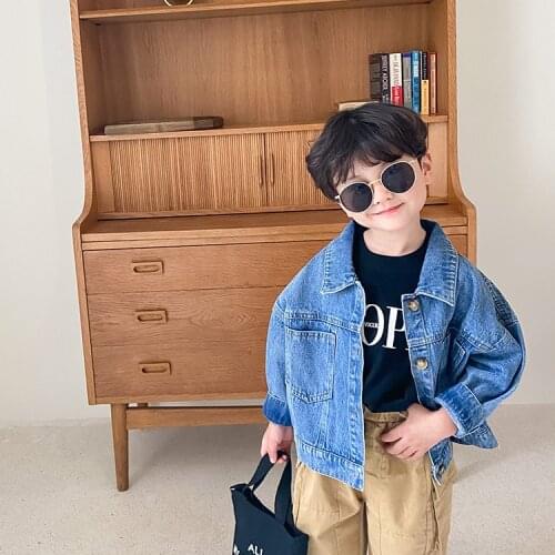 Spring Fashion Boys Jacket and Coats Oversized Kids Denim Jackets for 1-7 Years Children Clothes Loose Casual Boy Jeans coats