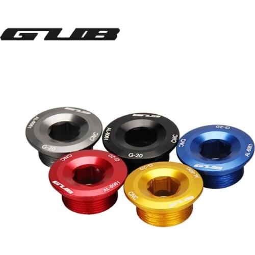 GUB Bicycle Crank Arm Screws Mountain Road Bike M20*8mm CNC AL-6061 Bolts SHIMANO 590 596 XT XTR SLX Crankset Screw 1pcs