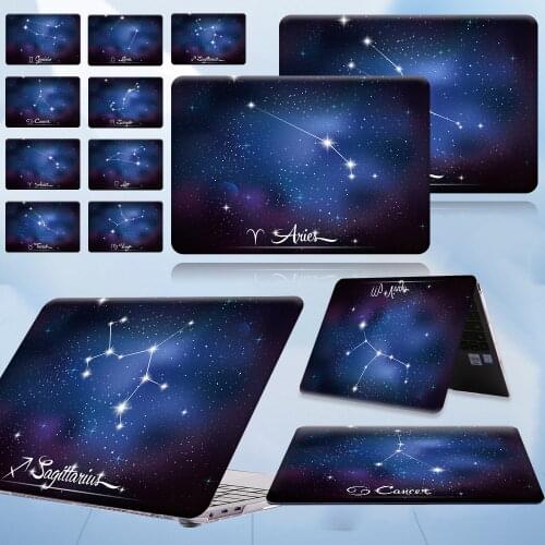 For Huawei MateBook D14/D15 /13 /14 /X Pro 13.9 /Honor MagicBook 14/15 Dust-proof Constellation Pattern Laptop Protective Case