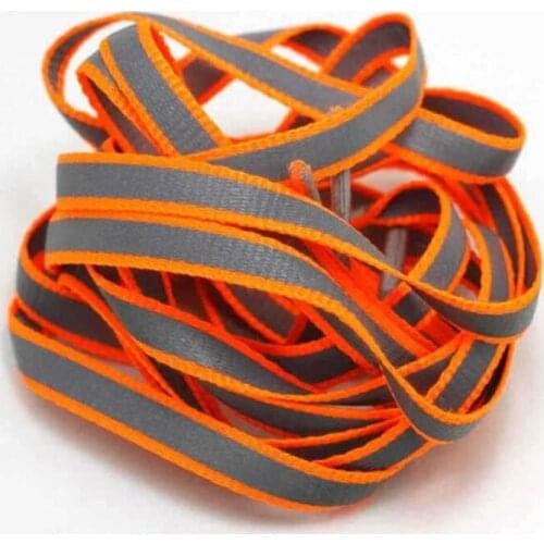1 Pair Reflective Runner Shoe Laces Bootlace Safety Luminous Glowing Shoelaces Unisex For Sport Basketball Canvas Shoes 120cm