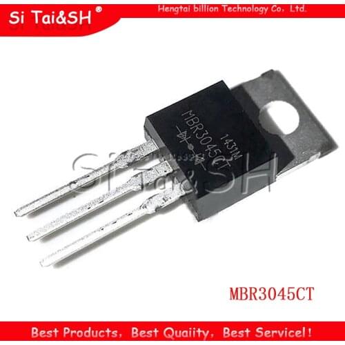 10pcs MBR3045CT TO-220 MBR3045 TO220 MBR3045C 30A45V Schottky and fast recovery diode