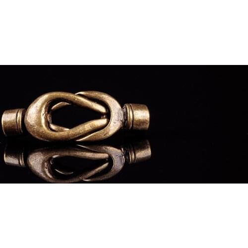 10x Antique Brass Magnetic Clasp Connector for Jewelry Making Finding 4mm Inner