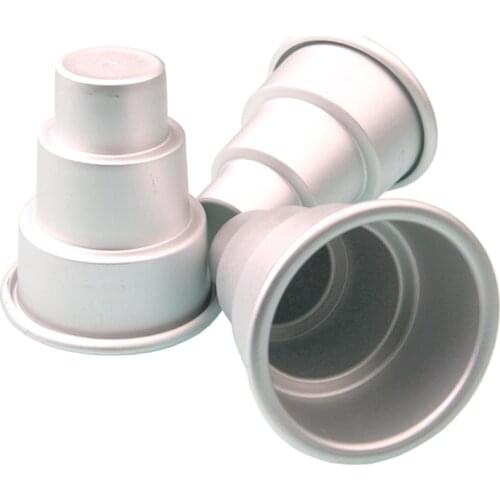 3pcs/set Pudding Molds 3 Layer Aluminium Cupcake Muffin Cake Pans DIY Cake Jelly Trays Baking Moulds
