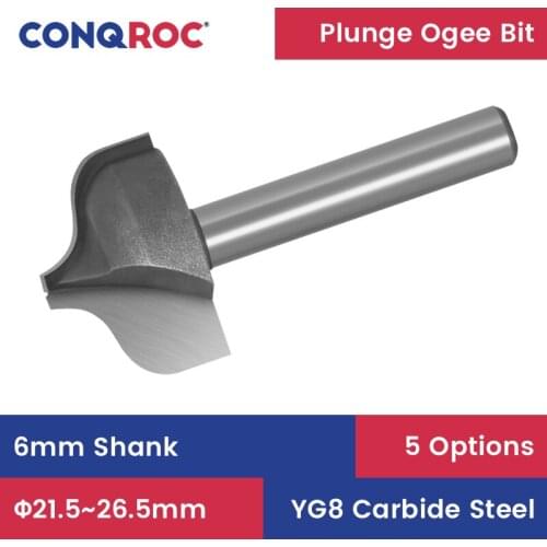 6mm Shank Wood Corner Round Cove Box Router Bit Straight End Mill Trimmer Cleaning Flush Trim