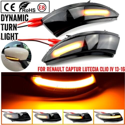 Dynamic Blinker for Renault KAPTUR CAPTUR J5 H5 Clio IV MK4 4 Lutecia Grandtour LED Turn Signal 2013 2014 2015 2016 light