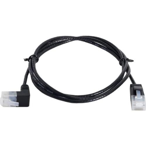 CYSM Cat6 Ethernet Cable RJ45 Up Angled to Straight UTP Network Cable Patch Cord 90 Degree Cat6a Lan for Laptop Router TV BOX