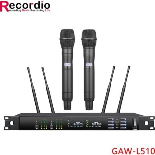 GAW-L510 Professional wireless handheld microphone multi-style wireless microphone system for home party Stage performances