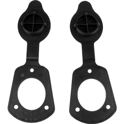 2 Pieces Fishing Rod Holder Cap and Gasket Kit Fit for Flush Mount Rod Holder Kayak Boat Fishing Accessory