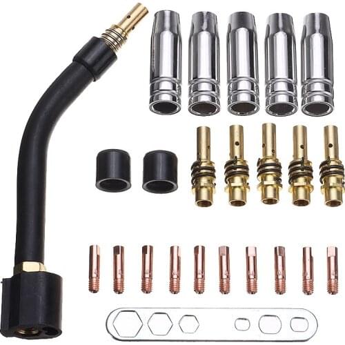 24pcs Contact Welding Torch Nozzle Argon Arc Welding Nozzle Contact Tip For MIG MAG Welding Torch