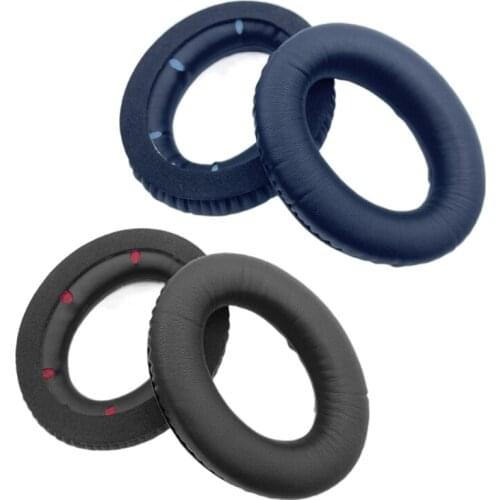 Sleeve Pillow Leather Ear Pads Cushion Cover Replacement Compatible with Hyper X Cloud Revolver S Headset