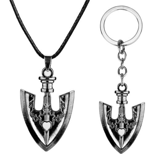 JOJOS BIZARRE ADVENTURE Necklace anime cosplay metal keychain Collection Gift Key Chains for boys wholesale