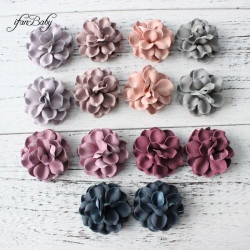 Fashion flowers for hair accessories Synthetic Leather flower hair flower