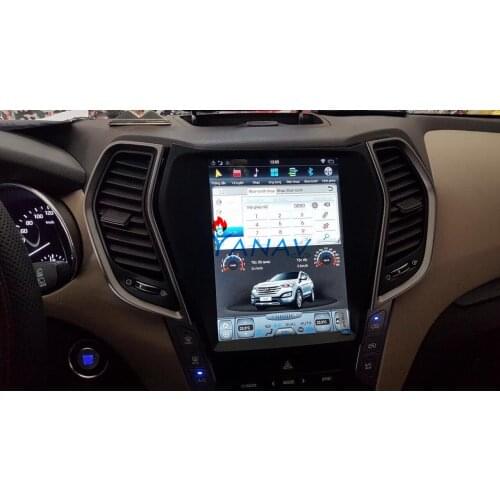 Android Vertical Screen Multimedia Player GPS Navigation Car Radio For-Hyundai IX45 Santa Fe 2015 2016 2017 Vedio Stereo Carplay