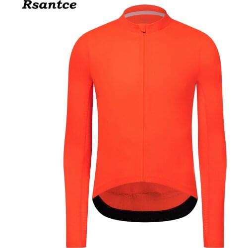 Rsantce 2021 Pro Team Autumn Men Cycling Jersey Clothing Bicycle Mtb Bike Downhill Shirt Wear Long Sleeve Uniform Reflectiv Tops
