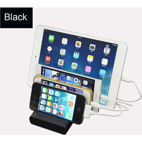 4 Port Desktop USB Charger Multi-Function 5.1A Charging Station Dock with Stand EU AU US UK Plug For Mobile phone tablet PC