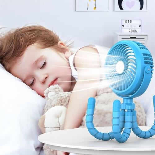 Usb Portable Tripod Cooling 3 Speeds Handheld Personal Little Mini Fan Clip On Desk Baby Stroller For Office Home Ventilador#g4