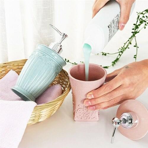 Large Capacity Empty Lotion Container Foam Pressed Pump Bottle for Soap Shower Gel Travel Bottle Refillable Bottles 400ml