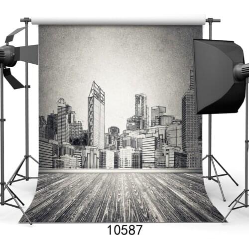 Grey Wall Painting Portrait Vinyl Photography Background Computer Printed Customizd Children Photo Backdrop for Studio Photocall
