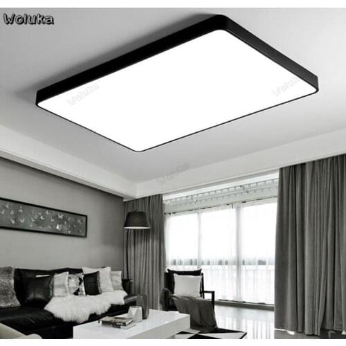 Nordic style modern minimalist ceiling lamp LED light living room dining room bedroom balcony lamp square black white CD50 W07