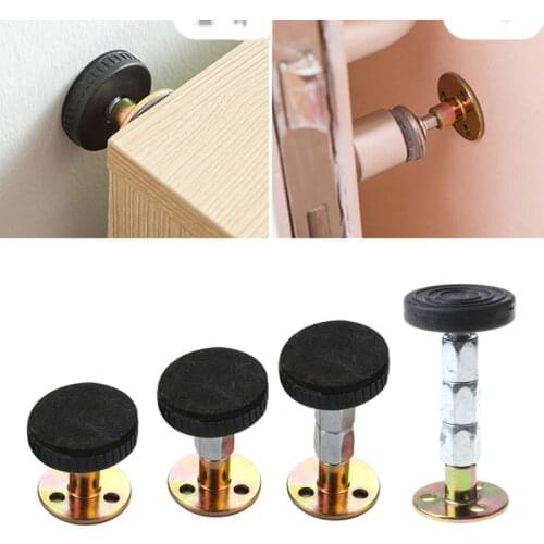 2Pcs Bed Stabilizer Furniture Fixed Bracket Adjustable Wall Stabilizer Self-adhesive Door Stopper Anti-shake Hardware