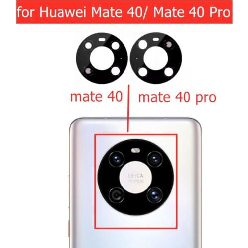 2pcs for Huawei Mate 40/ Mate 40 Pro Camera Glass Lens Back Rear Camera Glass Lens with Glue Replacement Repair Spare Parts