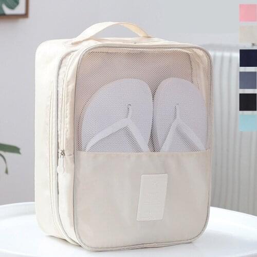 Twill material Oxford cloth shoe bag travel storage three shoe bag storage bag bag outing travel shoe bag