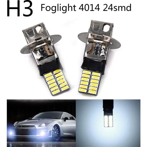 LED Car Light 2pcs Auto Lamp Universal 6500K Bulb COB DC 12V Driving Fog