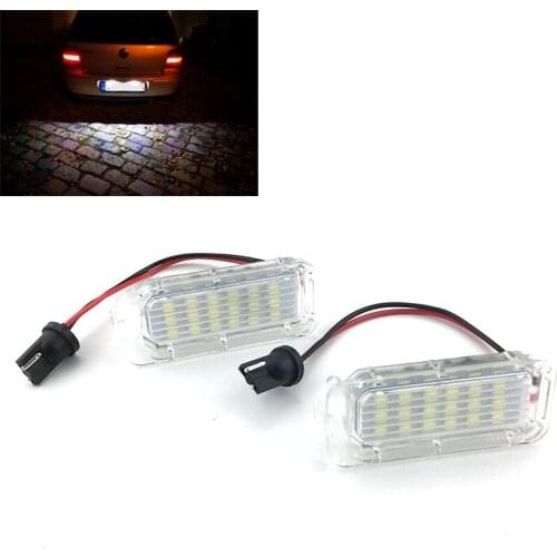Canbus LED Number License Plate Light Lamp For Ford Focus 5D Fiesta Mondeo MK4 C-Max MK2 S-Max Kuga Galaxy 6000k White 12V