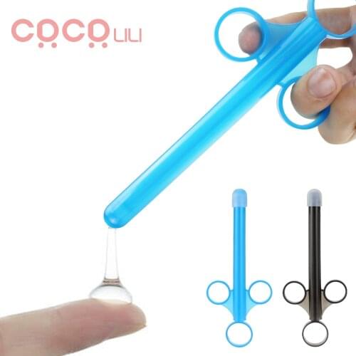 Personal Oil Lubricant Applicator Syringe Enema Injector Lube Launcher Sex Toys for Anal Vagina Clean Tools Enema Inject