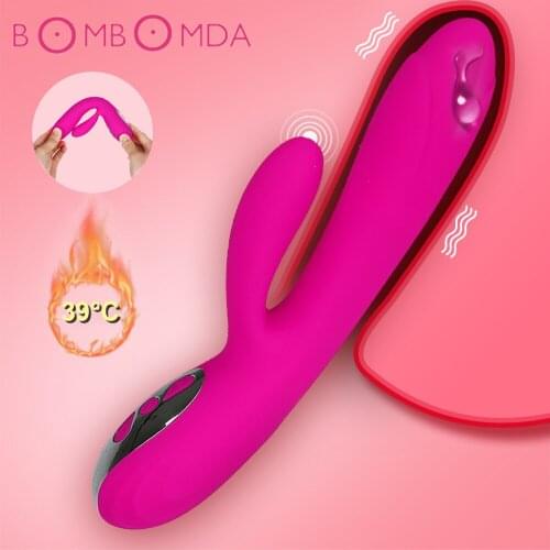 Rabbit Vibrator Sex Toys for Adults Women Auto Heating Clitoral Vibrator Vagina G Spot Clitoris Stimulator Female Masturbator