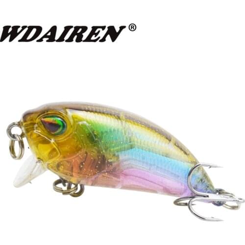 WDAIREN Crank Fishing Lures 8cm 4.8g Floating Wobbler Artificial Hard noise baits carp bass lures pesca winter Fishing tackle