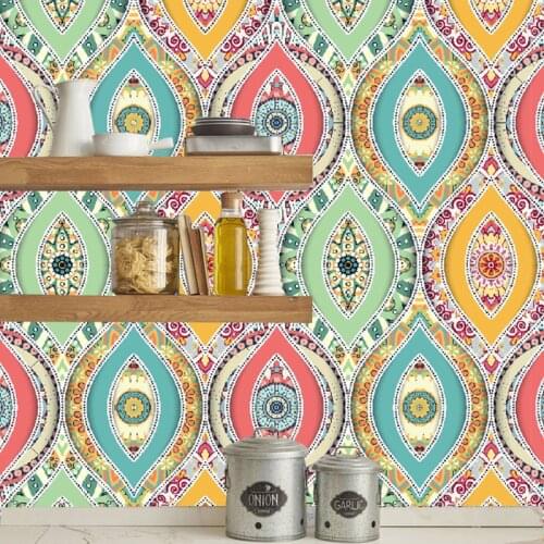 10/15/20cm/30cm Colorful Waterproof Self Adhesive Tile Stickers Kitchen Bathroom children Room Furniture stickers Wall Art