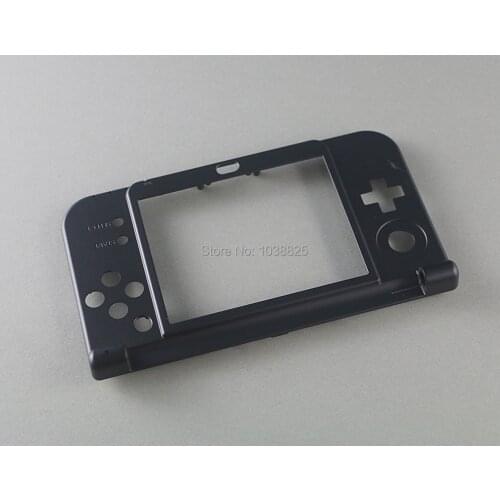 10pcs/lot For Nintendo New 3DS XL Replacement Hinge Part Black Bottom Middle Shell/Housing Case frame