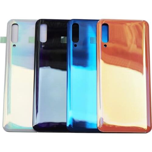 10 pcs/lot Rear Battery Door Case For Samsung Galaxy A50 a505 SM-A505F/DS SM-A505FN/DS Back Housing Cover With Adhesive Sticker