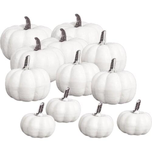 12Pcs Simulation Vegetables Pumpkin Model Artificial Fruit Hotel Home Decoration Teaching Props Halloween Party Decor Ornament