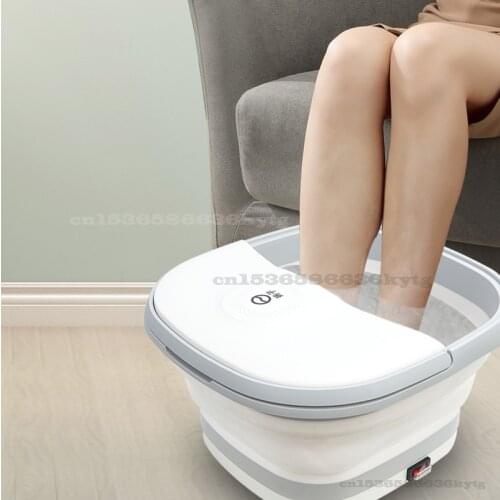 220V/500W Foldable Foot Bath Household Constant Temperature Heating Self-service Massage Foot Bath Dry Burning Prevention