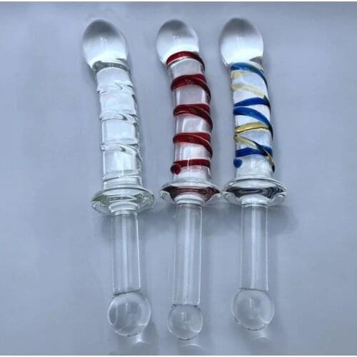 3 Style Crystal Dildo Pyrex Glass Penis Dick Cock Anal Butt Plug Sex Toy for Women Gode Sexe Female Masturbation Sex Products