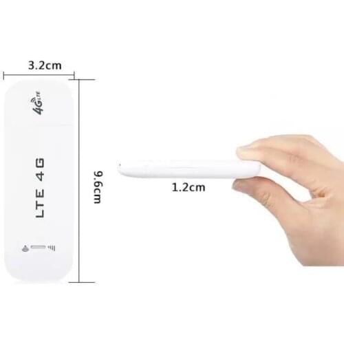 4G LTE E8372 Version 1 B1/B3 150Mbps USB Modem Adapter with WiFi Hotspot Wireless USB Network Card Universal White