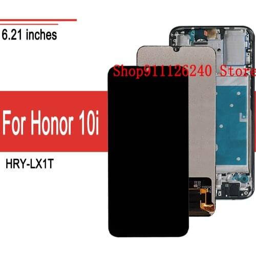 6.21" 1080*2340 IPS Display For HUAWEI Honor 10i HRY-LX1T LX1 LX2 LCD with Touch Screen Replace Frame 100% Tested For Honor10i