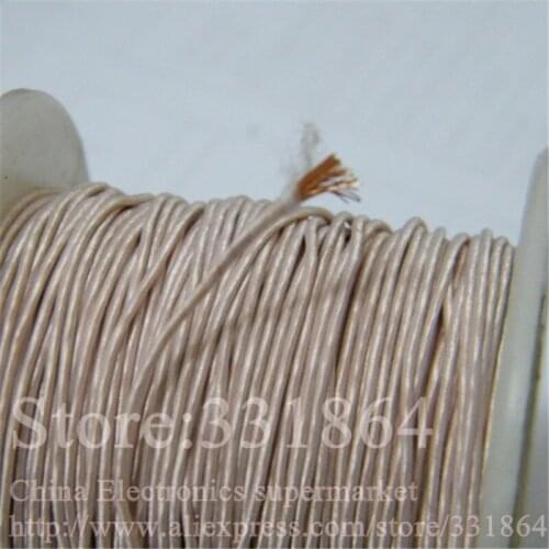 Mine antenna Litz wire,Multi-strand polyester silk envelope braided multi-strand wire 0.1mmX180 strands,(10m /pc)