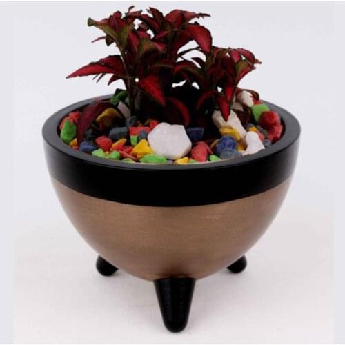 Concrete Pot, Cactus & Sukulent Pot, Home & Office Plant, Flower Pot, Sugar Bowl, Dresuar, hand Painting