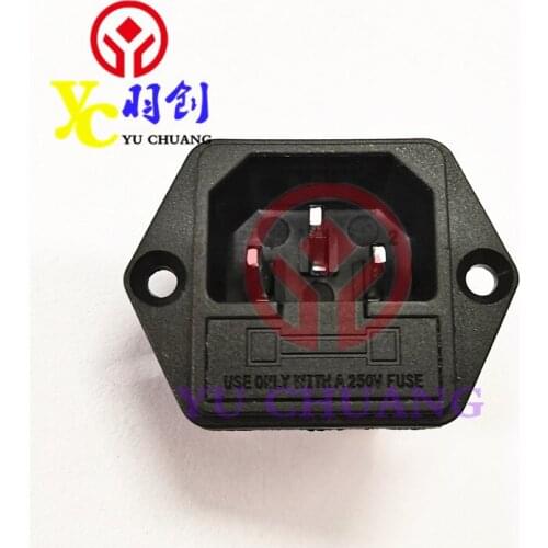 Hot Sale AC Power Socket with Fuse for Inkjet Printer Good Price Power Outlot (5PCS/Lot)