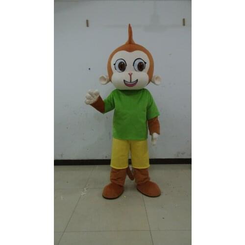 Beautiful the green monkey Mascot Costume Mascot Costume for Halloween party costumes